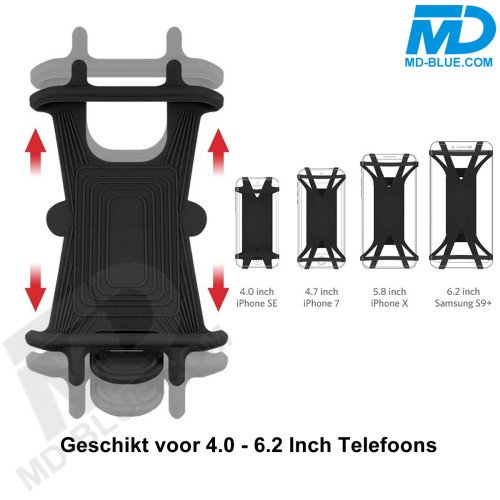 Telefoonhouder Fiets / Motor / Scooter Universeel maat 4 tot 6.5 inch