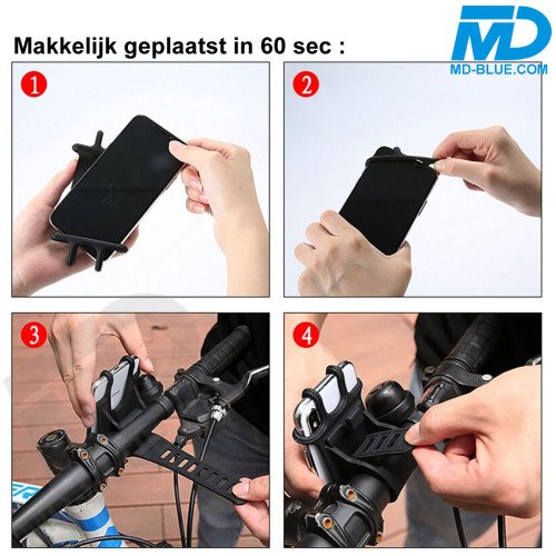 Telefoonhouder Fiets / Motor / Scooter Universeel maat 4 tot 6.5 inch