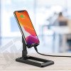 Telefoonhouder - Standaard  - voor thuis of op kantoor - Zwart 
