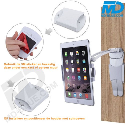 MDblue Telefoonhouder - Standaard  - voor thuis of op kantoor - Wit
