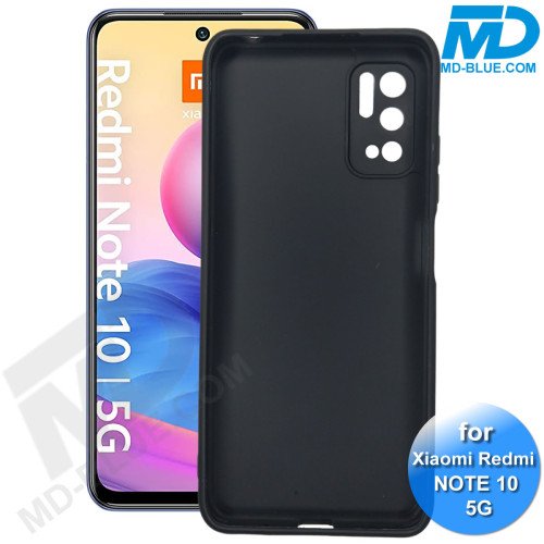 Xiaomi Redmi Note 10 (5G) - Telefoonhoesje - Achterkantje - Siliconen - Zwart Xiaomi Redmi Note 10 (5G) - Telefoonhoesje - Achterkantje - Siliconen - Zwart