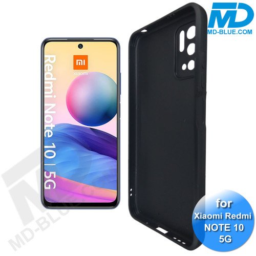 Xiaomi Redmi Note 10 (5G) - Telefoonhoesje - Achterkantje - Siliconen - Zwart Xiaomi Redmi Note 10 (5G) - Telefoonhoesje - Achterkantje - Siliconen - Zwart