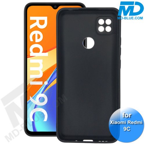 Xiaomi Redmi 9C - Telefoonhoesje - Achterkantje - Siliconen - Zwart