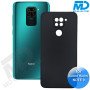 Xiaomi Redmi Note 9 - Telefoonhoesje - Achterkantje - Siliconen - Zwart