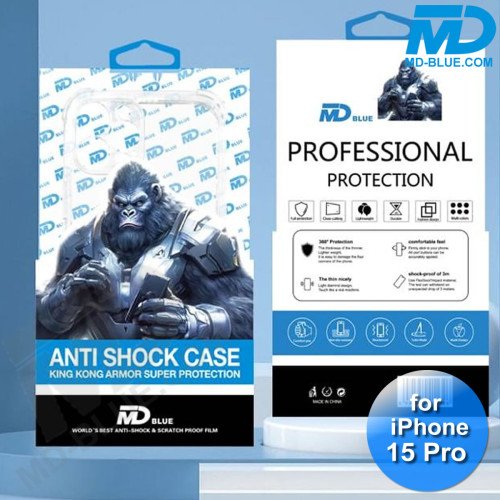 iPhone 15 Pro - Premium Telefoonhoesje - Gorilla Antishock Case - Transparant