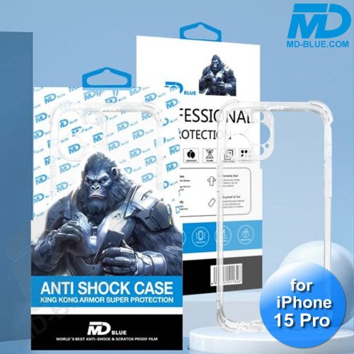 iPhone 15 Pro - Premium Telefoonhoesje - Gorilla Antishock Case - Transparant