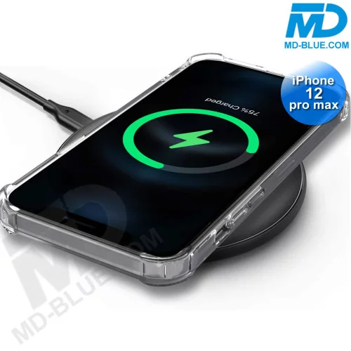 iPhone 12 Pro Max - Telefoonhoesje - Achterkantje - Siliconen - Antishock - Transparant