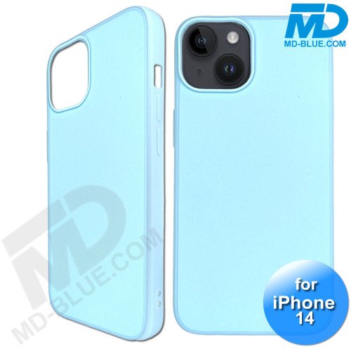 iPhone 14 Telefoon Hoesje - Siliconen - Achterkantje - Licht Blauw iPhone 14 Telefoon Hoesje - Siliconen - Achterkantje - Licht Blauw