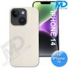 iPhone 14  Telefoon Hoesje - Siliconen - Achterkantje - Zacht Wit