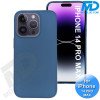 iPhone 14 Pro Max  Telefoon Hoesje - Siliconen - Achterkantje - Donker Blauw