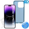iPhone 14 Pro Max  Telefoon Hoesje - Siliconen - Achterkantje - Grijs Blauw