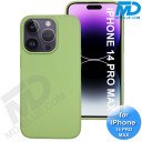 iPhone 14 Pro Max Telefoonhoesje - Siliconen - Achterkantje - Groen