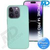 iPhone 14 Pro Max Telefoonhoesje - Siliconen - Achterkantje - Mint Groen