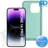 iPhone 14 Pro Max Telefoonhoesje - Siliconen - Achterkantje - Mint Groen