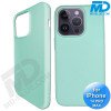 iPhone 14 Pro Max Telefoonhoesje - Siliconen - Achterkantje - Mint Groen
