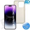 iPhone 14 Pro Max  Telefoon Hoesje - Siliconen - Achterkantje - Zacht Wit