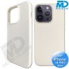 iPhone 14 Pro Max  Telefoon Hoesje - Siliconen - Achterkantje - Zacht Wit