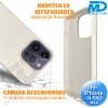 iPhone 14 Pro Max  Telefoon Hoesje - Siliconen - Achterkantje - Zacht Wit
