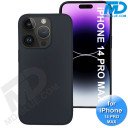 iPhone 14 Pro Max  Telefoon Hoesje - Siliconen - Achterkantje - Zwart