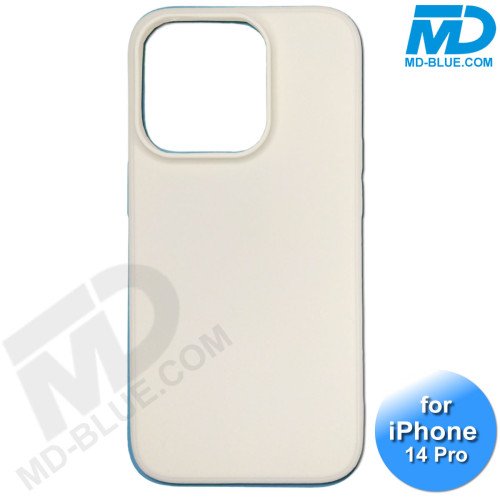 iPhone 14 Pro - Telefoon Hoesje - Siliconen - Achterkantje - Wit iPhone 14 Pro - Telefoon Hoesje - Siliconen - Achterkantje - Wit