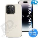 iPhone 14 Pro - Telefoon Hoesje - Siliconen - Achterkantje - Wit