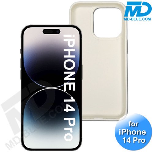 iPhone 14 Pro - Telefoon Hoesje - Siliconen - Achterkantje - Wit iPhone 14 Pro - Telefoon Hoesje - Siliconen - Achterkantje - Wit