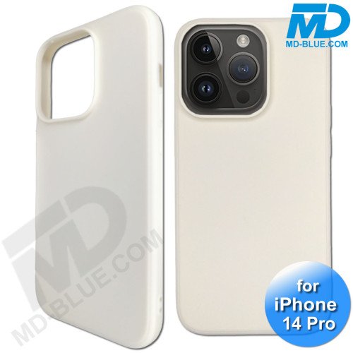 iPhone 14 Pro - Telefoon Hoesje - Siliconen - Achterkantje - Wit iPhone 14 Pro - Telefoon Hoesje - Siliconen - Achterkantje - Wit