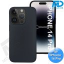 iPhone 14 Pro- Telefoonhoesje - Siliconen - Achterkantje - Zwart