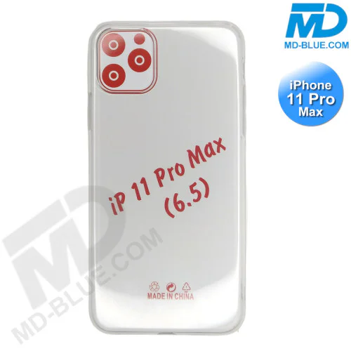 iPhone 11 Pro Max - Telefoonhoesje - Achterkantje - Siliconen - Transparant iPhone 11 Pro Max - Telefoonhoesje - Achterkantje - Siliconen - Transparant
