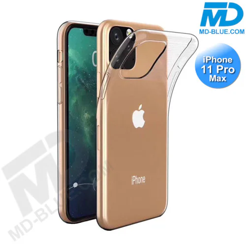 iPhone 11 Pro Max - Telefoonhoesje - Achterkantje - Siliconen - Transparant iPhone 11 Pro Max - Telefoonhoesje - Achterkantje - Siliconen - Transparant