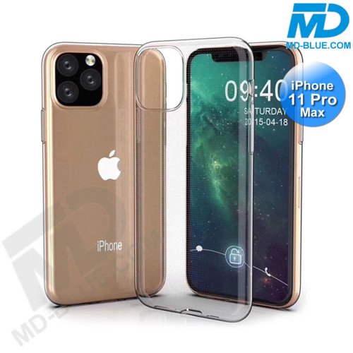 iPhone 11 Pro Max - Telefoonhoesje - Achterkantje - Siliconen - Transparant