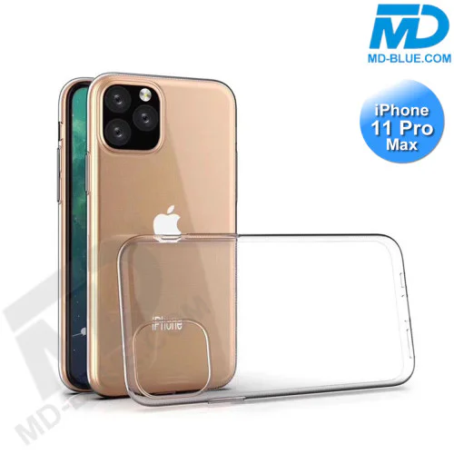 iPhone 11 Pro Max - Telefoonhoesje - Achterkantje - Siliconen - Transparant iPhone 11 Pro Max - Telefoonhoesje - Achterkantje - Siliconen - Transparant