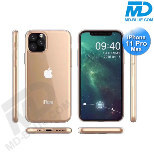 iPhone 11 Pro Max - Telefoonhoesje - Achterkantje - Siliconen - Transparant iPhone 11 Pro Max - Telefoonhoesje - Achterkantje - Siliconen - Transparant