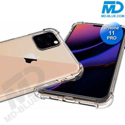 iPhone 11 Pro - Telefoonhoesje - Achterkantje - Siliconen - Tranparant - Antishock iPhone 11 Pro - Telefoonhoesje - Achterkantje - Siliconen - Tranparant - Antishock