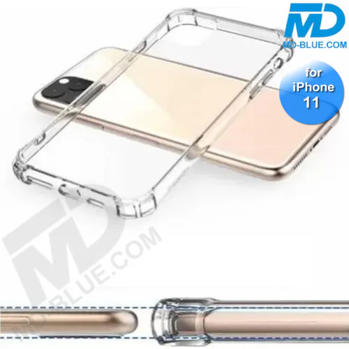 iPhone 11 Telefoonhoesje - Back Cover - Antishock - Transparant