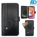 MDBlue - iPhone 14 Pro - Telefoonhoesje - Bookcase Luxe - Zwart 