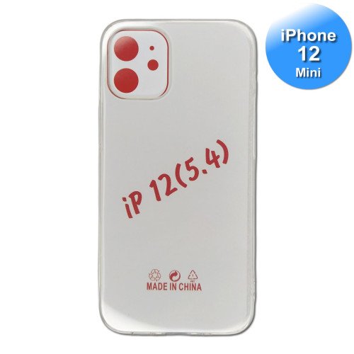 iPhone 12 Mini - Telefoonhoesje - Achterkantje - Siliconen - Transparant iPhone 12 Mini - Telefoonhoesje - Achterkantje - Siliconen - Transparant