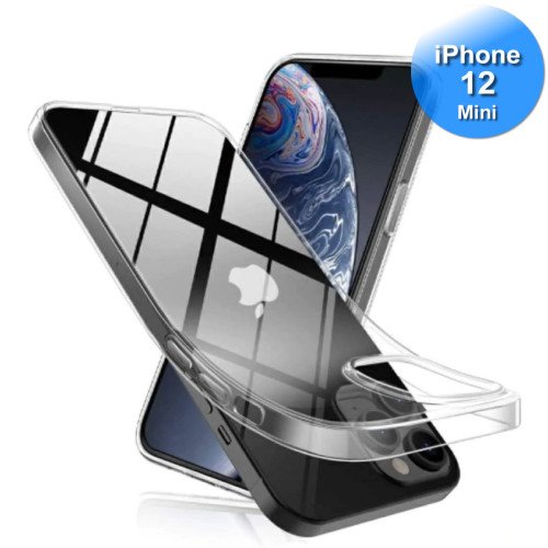iPhone 12 Mini - Telefoonhoesje - Achterkantje - Siliconen - Transparant iPhone 12 Mini - Telefoonhoesje - Achterkantje - Siliconen - Transparant