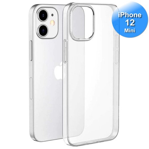iPhone 12 Mini - Telefoonhoesje - Achterkantje - Siliconen - Transparant iPhone 12 Mini - Telefoonhoesje - Achterkantje - Siliconen - Transparant