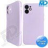iPhone 12 Mini - Telefoon Hoesje - Siliconen - Achterkantje - Lila Paars