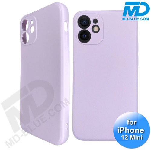 iPhone 12 Mini - Telefoon Hoesje - Siliconen - Achterkantje - Lila Paars iPhone 12 Mini - Telefoon Hoesje - Siliconen - Achterkantje - Lila Paars