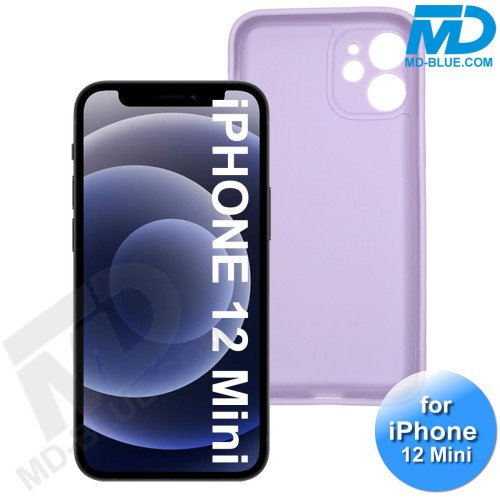 iPhone 12 Mini - Telefoon Hoesje - Siliconen - Achterkantje - Lila Paars iPhone 12 Mini - Telefoon Hoesje - Siliconen - Achterkantje - Lila Paars