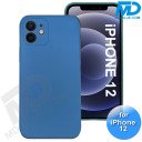 iPhone 12 - Telefoon Hoesje - Siliconen - Achterkantje - Donker Blauw
