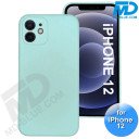 iPhone 12 - Telefoon Hoesje - Siliconen - Achterkantje - Mint Groen