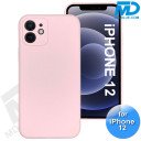 iPhone 12 - Telefoon Hoesje - Siliconen - Achterkantje - Roze