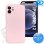 iPhone 12 - Telefoon Hoesje - Siliconen - Achterkantje - Roze