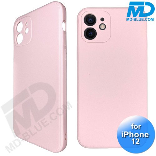 iPhone 12 - Telefoon Hoesje - Siliconen - Achterkantje - Roze