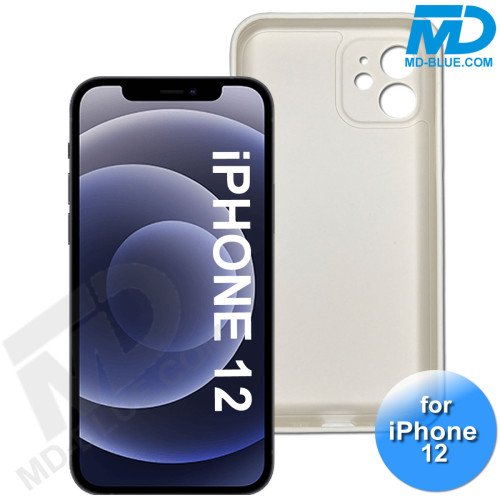 iPhone 12 - Telefoon Hoesje - Siliconen - Achterkantje - Zacht Wit iPhone 12 - Telefoon Hoesje - Siliconen - Achterkantje - Zacht Wit