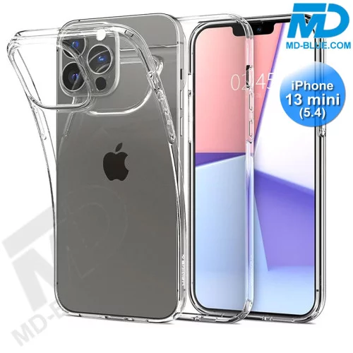 iPhone 13 Mini - Telefoonhoesje - Achterkantje - Siliconen - Transparant