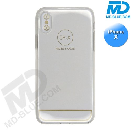 iPhone X - Telefoonhoesje - Achterkantje - Siliconen - Transparant